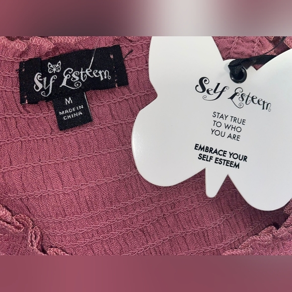 NWT SELF ESTEEM TOP SLEEVELESS SIZE M - Picture 2 of 7